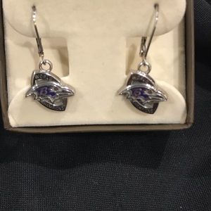 Baltimore Ravens Dangle Earrings